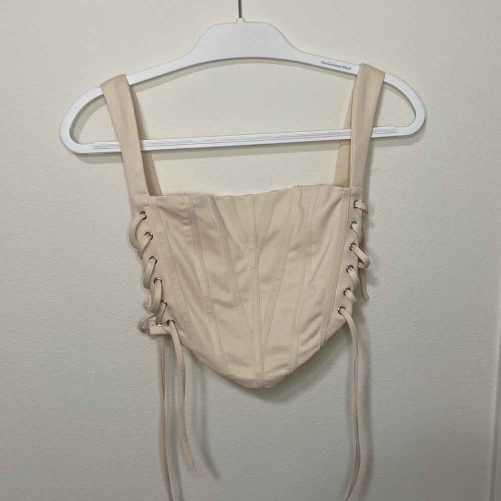 Corset top, ties on the side; perfect condition